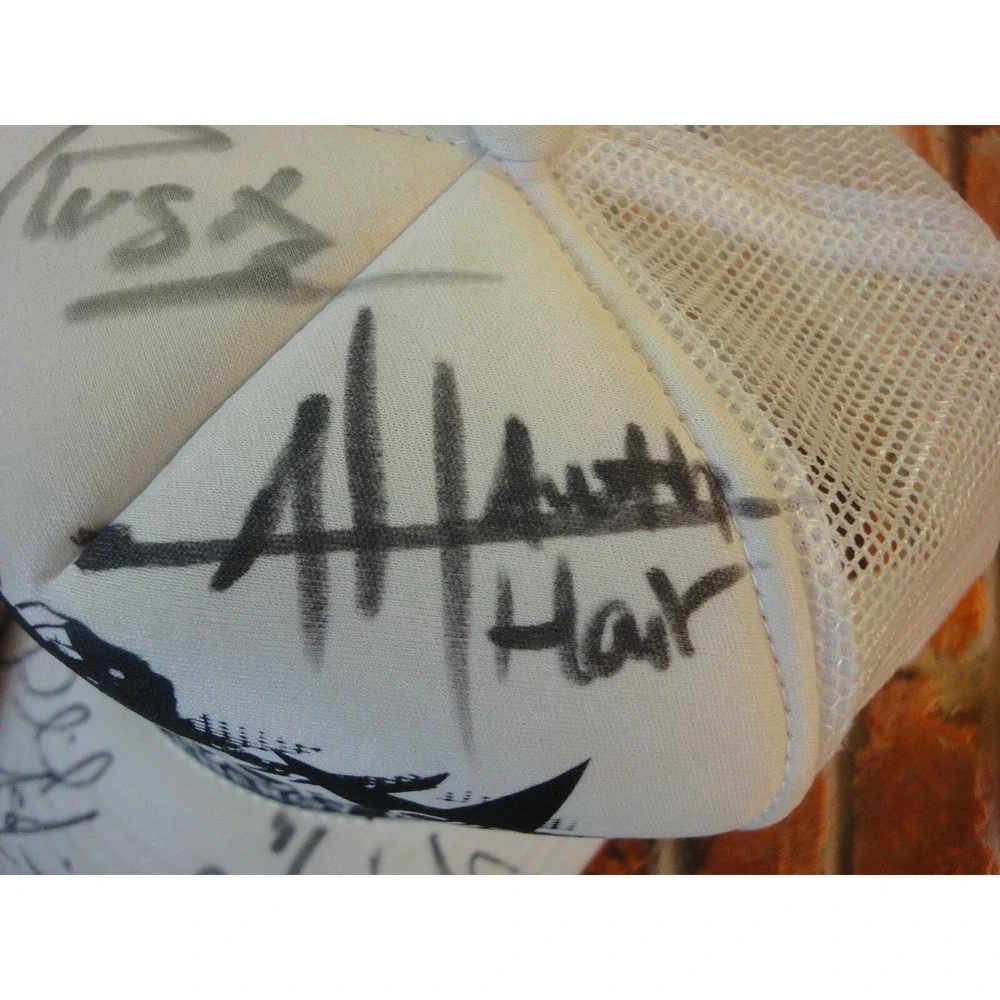Rockstar Energy Drink Trucker ball Hat Cap‎ Snapback autographed signed Rusty